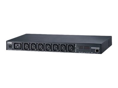 Aten PE7208G-ATA-G 20A/16A 8-Outlet 1U Outlet-Metered eco PDU, Aten