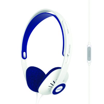 Headphones, KPH30iW, Wired, On-Ear, Microphone, White