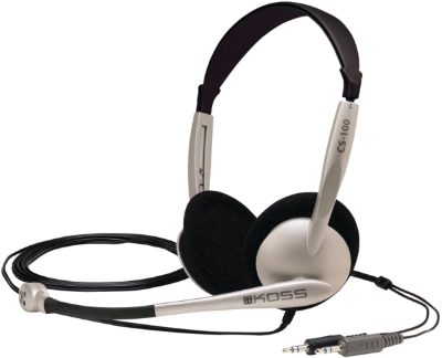Headphones, CS100, Wired, On-Ear, Microphone, Black/Gold