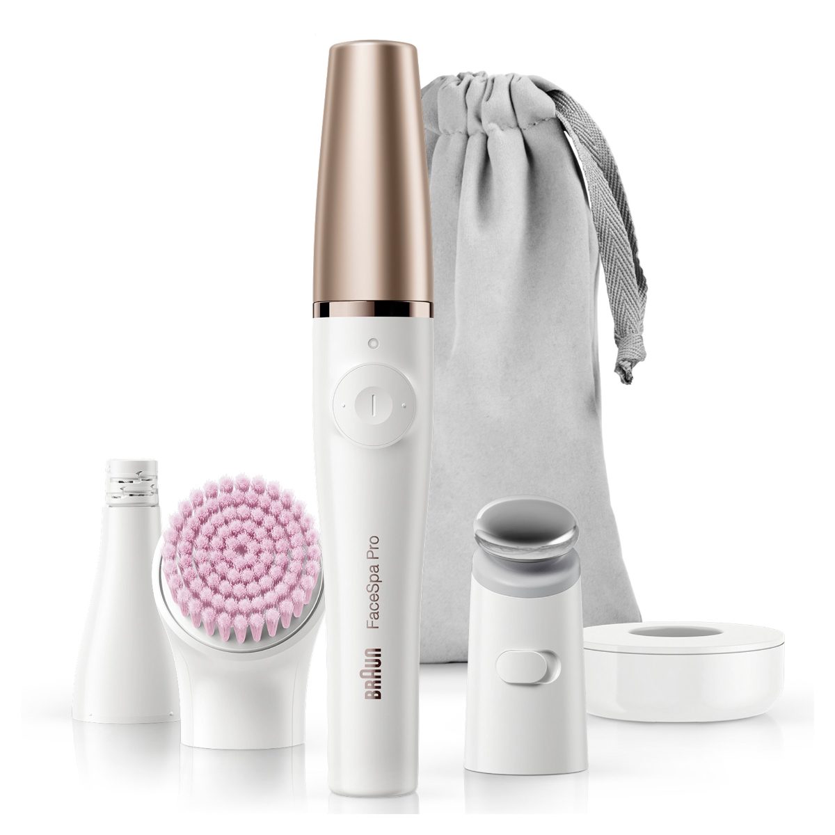 Braun Epilator with accessories, SE912 FaceSpa Pro, Number of power levels 1, Wet & Dry, White