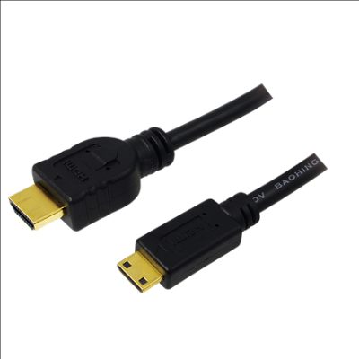 HDMI to Mini HDMI High Speed, CH0021, HDMI male (type A), Mini-HDMI (Type C) male, HDMI to HDMI, 1 m