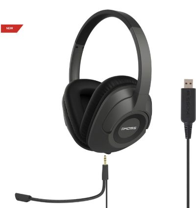 Headphones, SB42 USB, Wired, On-Ear, Microphone, Black/Grey
