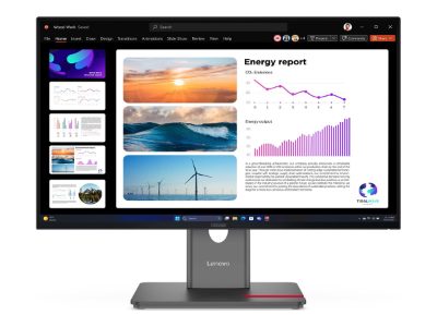 ThinkVision P24q-40, 23.8 ", IPS, 16:9, 120 Hz, 4 ms, 2560 x 1440 pixels, 300 cd/m², HDMI ports quantity 1, Raven Black, Warranty 36 month(s)