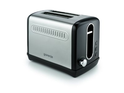 Toaster, T1100CLBK, Power 1100 W, Number of slots 2, Housing material Plastic/Metal, Black