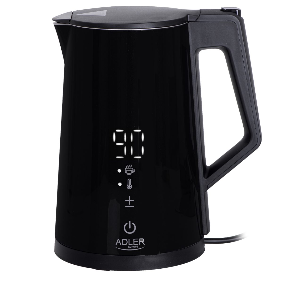 Kettle, AD 1345b, Electric, 2200 W, 1.7 L, Stainless steel, 360° rotational base, Black