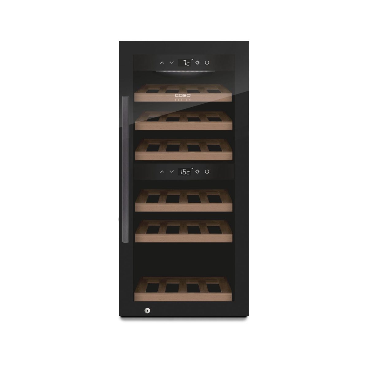Smart Wine Cooler, WineExclusive 24, Energy efficiency class G, Showcase, Bottles capacity 24 bottles, Cooling type Compressor technology, Black