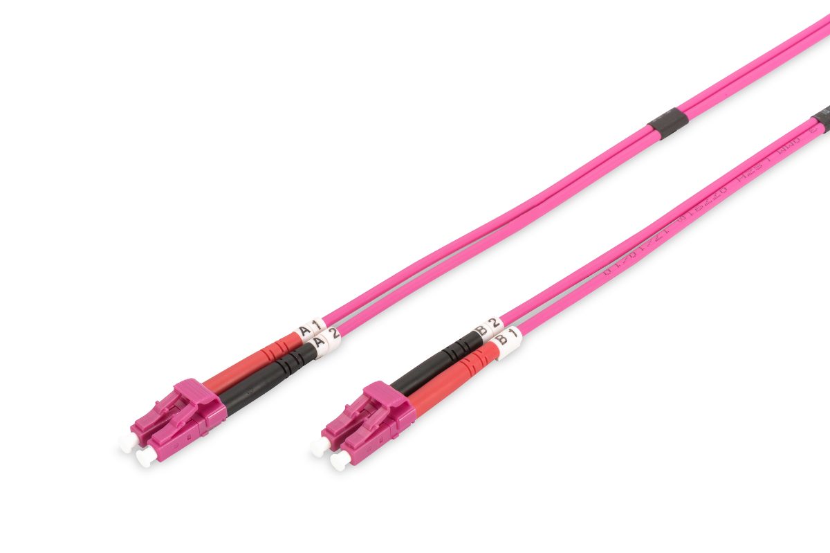Digitus Fiber Optic Multimode, DK-2533-03-4, Patch cord, Length 3 m, Erika violet
