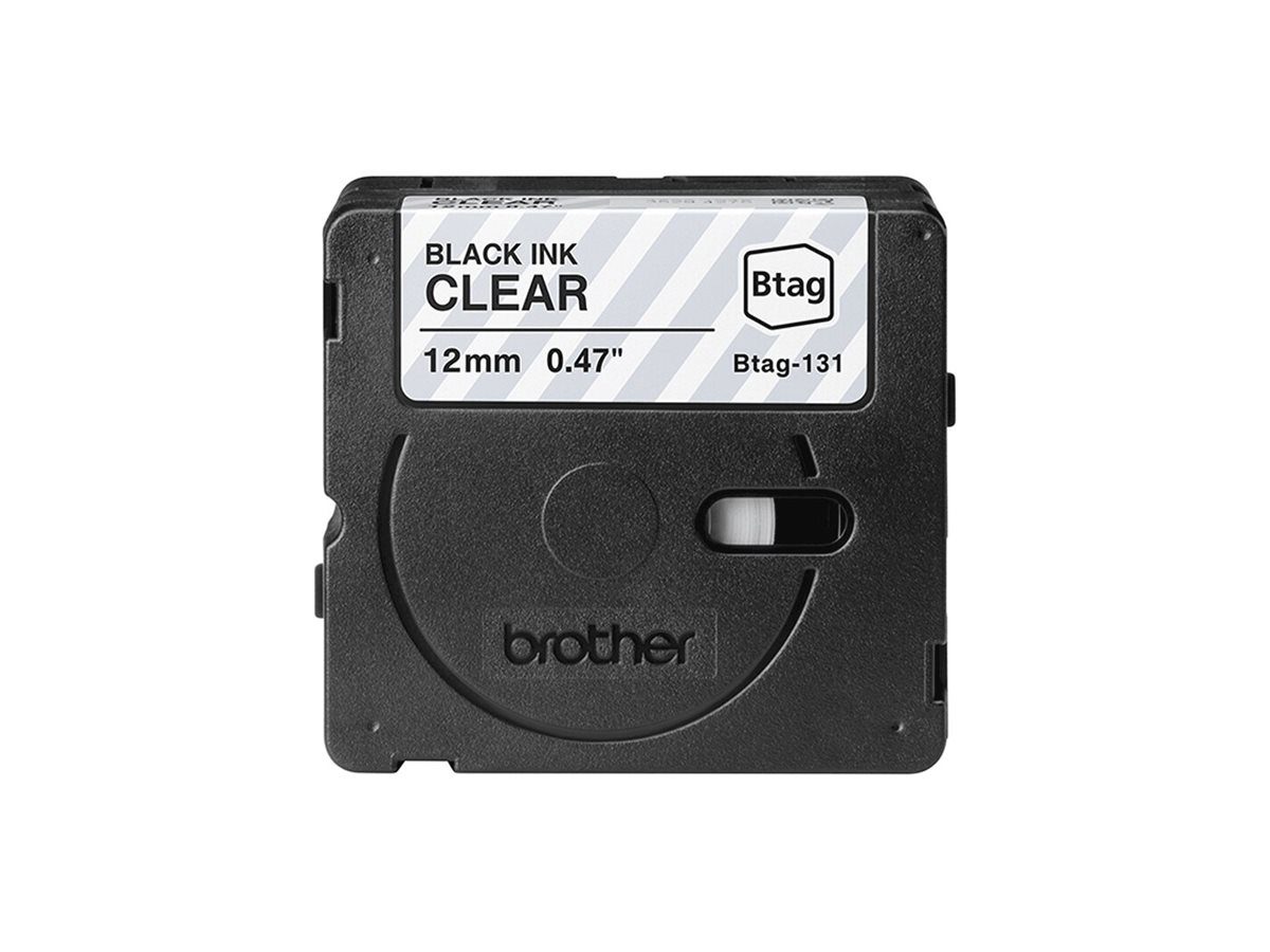 Brother BTAG-131, Black on Clear, Btag