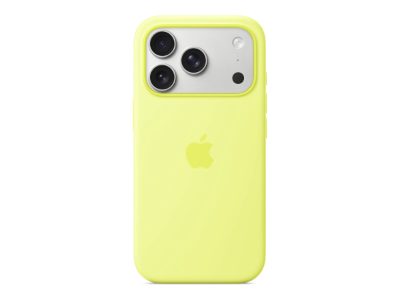 Apple iPhone 17 Pro Silicone Case with MagSafe – Neon Yellow, Apple