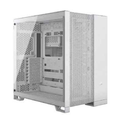 Corsair Dual Chamber PC Case, 2500X, White, Mid Tower, Micro-ATX