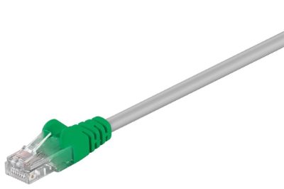 CAT 5e Crossover-patch cable, U/UTP, 68864, Grey, green RJ45 male (8P8C), RJ45 male (8P8C)