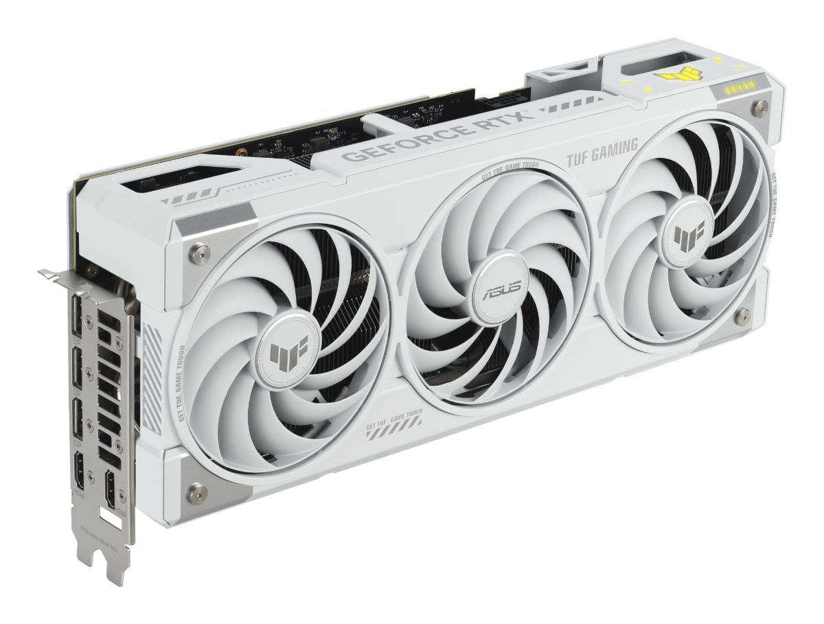 Asus TUF Gaming GeForce RTX 5070 Ti 16GB GDDR7 White OC Edition, NVIDIA, 16 GB, GeForce RTX 5070 Ti, GDDR7, HDMI ports quantity 2, PCI Express 5.0