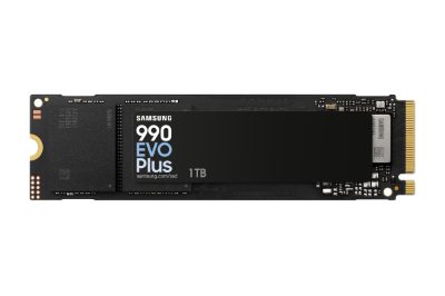 Samsung SSD, 990 EVO Plus, 1000 GB, SSD form factor M.2 2280, Solid-state drive interface NVMe, Read speed 7250 MB/s, Write speed 6300 MB/s