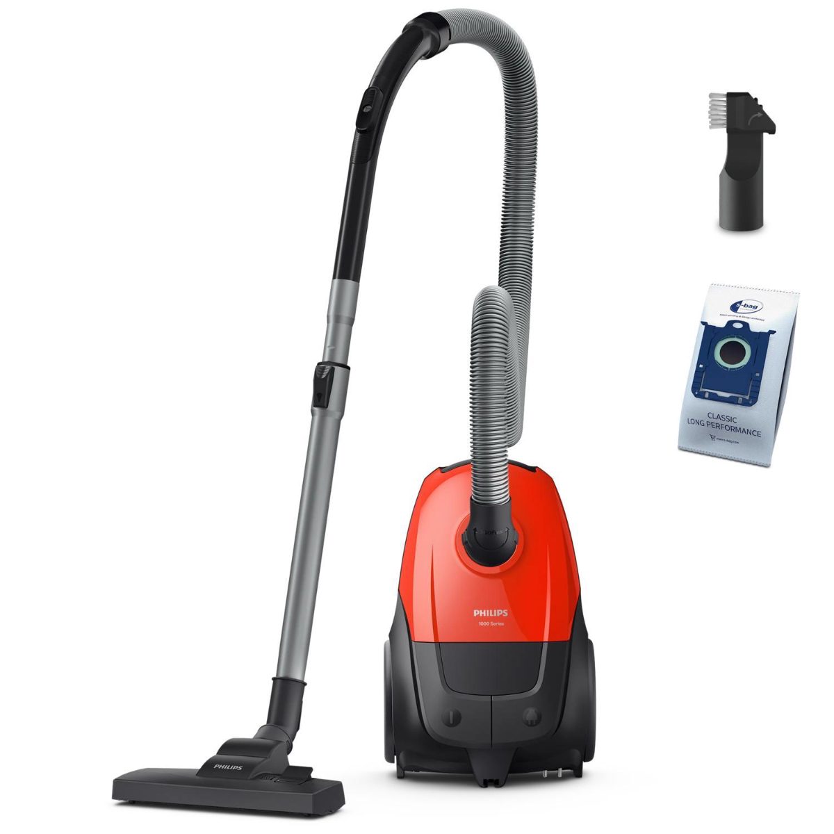 PHILIPS 1000. sērijas putekļsūcējs, 750 W, sarkans