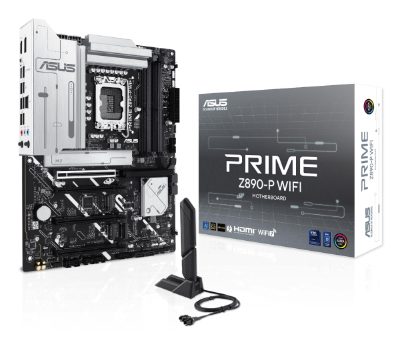 Asus PRIME Z890-P WIFI, Processor family Intel, Processor socket LGA1851, DDR5, Supported hard disk drive interfaces M.2, SATA, Number of SATA connectors 4