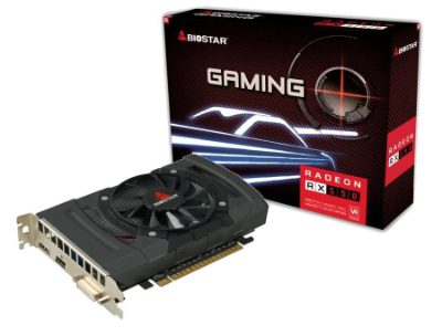 Graphics Card, BIOSTAR, AMD Radeon RX 550, 4 GB, GDDR5, 128 bit, PCIE 3.0 16x, GPU 1100 MHz, Single Slot Fansink, 1xDVI-D, 1xHDMI, 1xDisplayPort, VA5505RF41