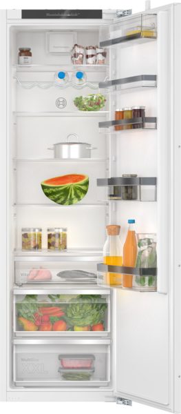 Refrigerator, KIR81ADD0, Energy efficiency class D, Built-in, Larder, Height 177.2 cm, Fridge net capacity 310 L, Display, 34 dB, White