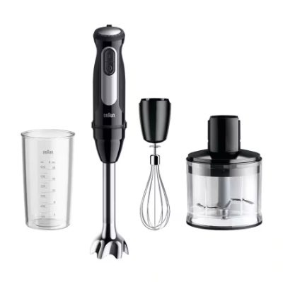 Braun Hand Blender, MQ55236M MultiQuick 5 Pro, Hand Blender, 750 W, Number of speeds 25, Turbo mode, Black