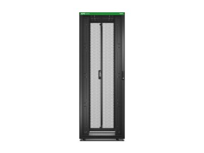 APC Easy Rack 800mm/48U/1000mm , with Roof, castors, feet and 4 Brackets, No Side panels, black, Schneider Electric