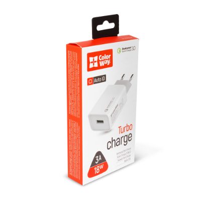 AC Charger, 1USB Quick Charge 3.0, 1xUSB