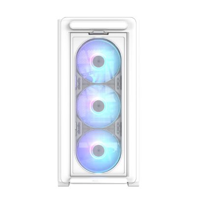 Case, ASUS, A23 PLUS, MidiTower, Case product features Transparent panel, MicroATX, MiniITX, Colour White, A23PLUSTG/ARGBWHITE