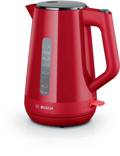 Bosch Kettle, TWK1M124, Electric, 2400 W, 1.7 L, Plastic, 360° rotational base, Red