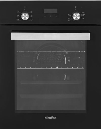 Simfer Oven, 4207DERSP.1, 47 L, Multifunctional, Manual, Pop-up knobs, Steam function, Height 59.5 cm, Width 45 cm, Black