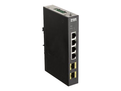 D-Link DIS-100G-6S Switch L2 Unmanaged Industrial, 4x10/100/1000Base-T ports, Steel case, D-Link