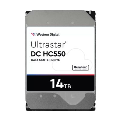HDD, WESTERN DIGITAL ULTRASTAR, Ultrastar DC HC550, WUH721814AL5204, 14TB, SAS, 512 MB, 7200 rpm, 3,5", MTBF 2500000 hours, 0F38528