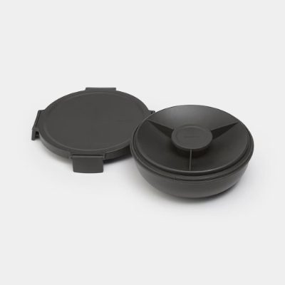 BRABANTIA Make & Take salātu trauks, 1.3L, Dark Grey