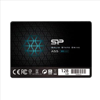 A55, 128 GB, SSD form factor 2.5", Solid-state drive interface SATA, Read speed 550 MB/s, Write speed 420 MB/s