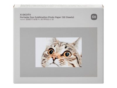 Xiaomi Portable Dye-Sublimation Photo Paper (50 Sheets), 2x3-inch