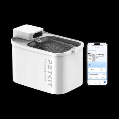 Drinking Fountain, Eversweet Max, Capacity 3 L, Material  Food-grade ABS, White