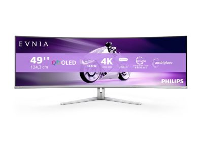 49M2C8900L/00, 49 ", OLED, 32:9, 144 Hz, 0.03 ms, 5120 x 1440 pixels, HDMI ports quantity 2, Warranty 24 month(s)