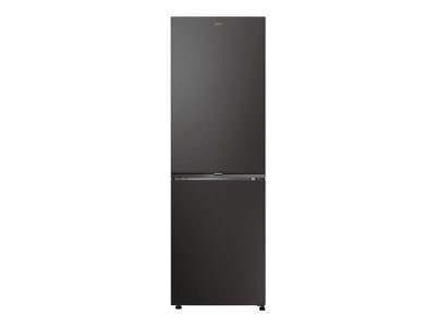 Refrigerator, ECN2CQTEB186, Candy Energy efficiency class Class E, Freestanding, Height 185 cm, Combi, No Frost system, Fridge net capacity 235 L, Freezer net capacity 120 L, 38 dB, Black