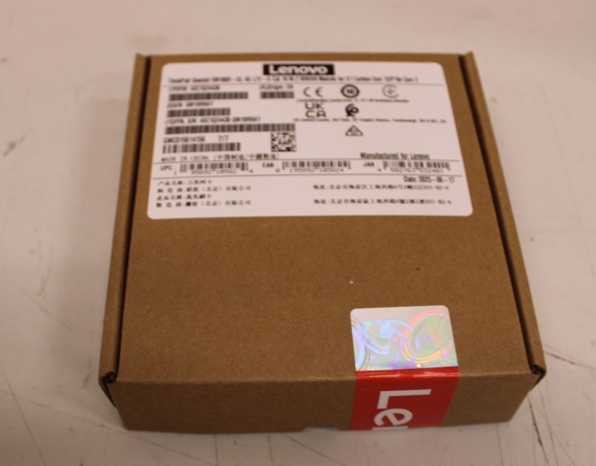 Lenovo WWAN Module for X1 Carbon Gen 12/P16v Gen 2, ThinkPad Quectel EM160R-GL 4G LTE-A Cat 16 M.2, 42 x 30 x 2.3 mm