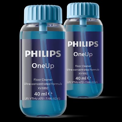 Philips Floor cleaner detergent, XV1892/02 OneUp, 2x40 ml