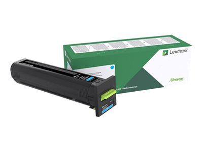 Lexmark CX860 Cyan Return Programme 55K Toner Cartridge, Lexmark 82K2UC0, Lexmark - High Yield - cyan - original - toner cartridge - LCCP, LRP, Toner cartridge, Cyan