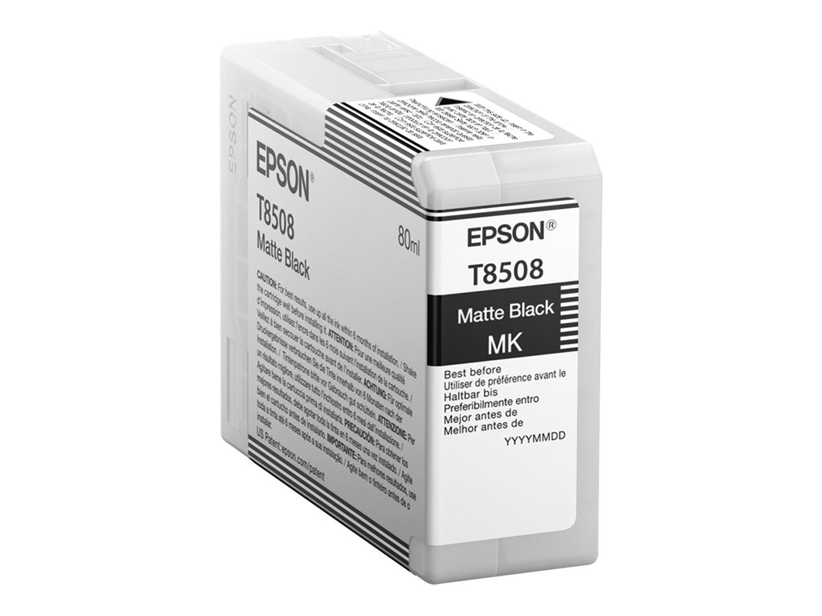 Epson T85080N ink, Matte Black, Epson T85080N, Ink cartridge, Matte black