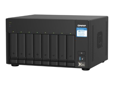8-Bay QTS NAS, TS-832PX-4G, Up to 8 HDD/SSD Hot-Swap, AnnapurnaLabs Alpine, AL324 ARM Cortex-A57 Quad-Core, Processor frequency 1.7 GHz, 4 GB, DDR4