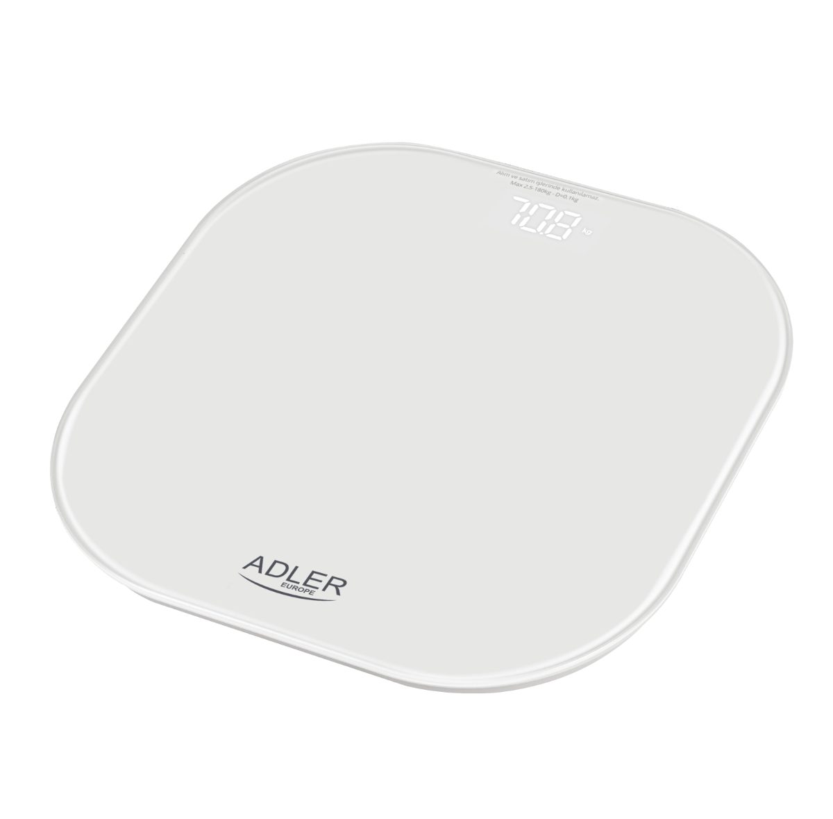 Adler Bathroom Scale, AD 8188, Maximum weight (capacity) 180 kg, Accuracy 100 g, White