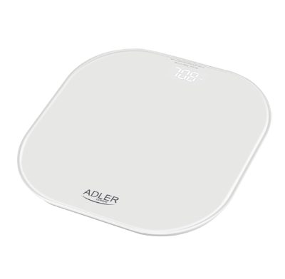 Adler Bathroom Scale, AD 8188, Maximum weight (capacity) 180 kg, Accuracy 100 g, White