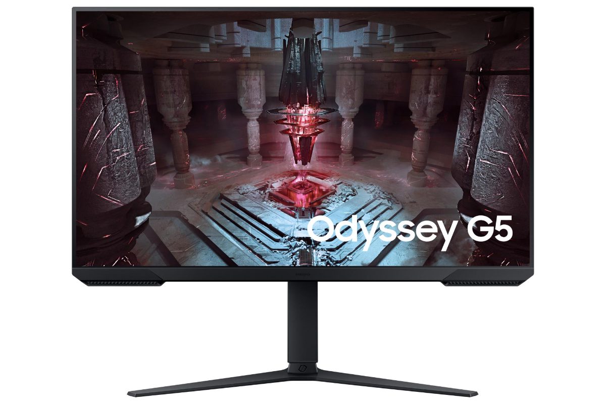 LCD Monitor, SAMSUNG, Odyssey G5 G51C, 32", Gaming, 2560x1440, 16:9, 165Hz, 1 ms, Swivel, Pivot, Height adjustable, Tilt, Colour Black, LS32CG510EUXEN