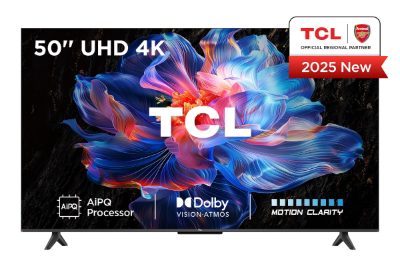 TCL LED 4K TV, 50V6C, 50, Smart TV, Google TV, UHD, Black