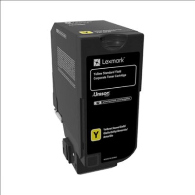 Lexmark Corporate, 74C2SYE, Laser Toner Cartridge, Yellow