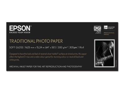 Traditional Photo Paper (64" x 15 m), C13S045107, Photo Paper, 300 g/m²