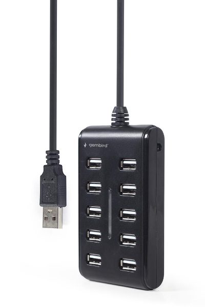 I/O HUB USB2 10PORT/UHB-U2P10P-01 GEMBIRD
