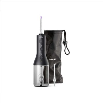Sonicare Cordless Power Flosser 3000 mutes dobuma irrigators, melns