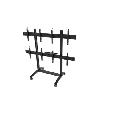 EDBAK VWTA2257-L Video Wall Trolley, modular 2x2, for 50-57" Screens, Landscape, EDBAK, Other, VWTA2257-L Video Wall Trolley, modular 2x2, 50-57 ", Maximum weight (capacity) 220 kg, Black