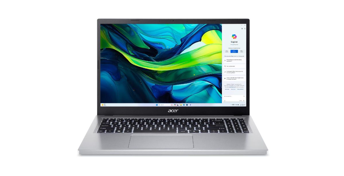 Notebook, ACER, Aspire, Go 15, CPU Intel Core 3, N355, 15.6 ", 1920 x 1080 pixels, RAM 16 GB, DDR5-SDRAM, SSD 512 GB, Discrete graphics Not available, On-board graphics Yes, Keyboard language Russian/English, OS installed Windows 11 Home, Colour Silver, Weight 1.73 kg, NX.J46EL.002